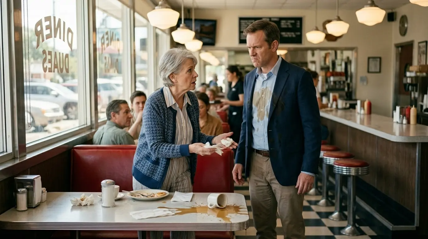 He Slapped the Wrong Woman in a Diner — 18 Hours Later, His Entire Empire Was Gone
