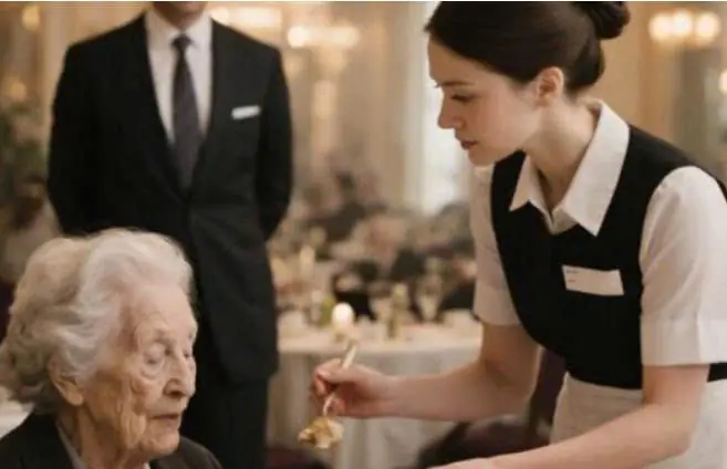 A Billionaire Witnessed a Humble Waitress Tenderly Feed His Mother Battling Parkinson’s—What He Did Next Changed Everything.