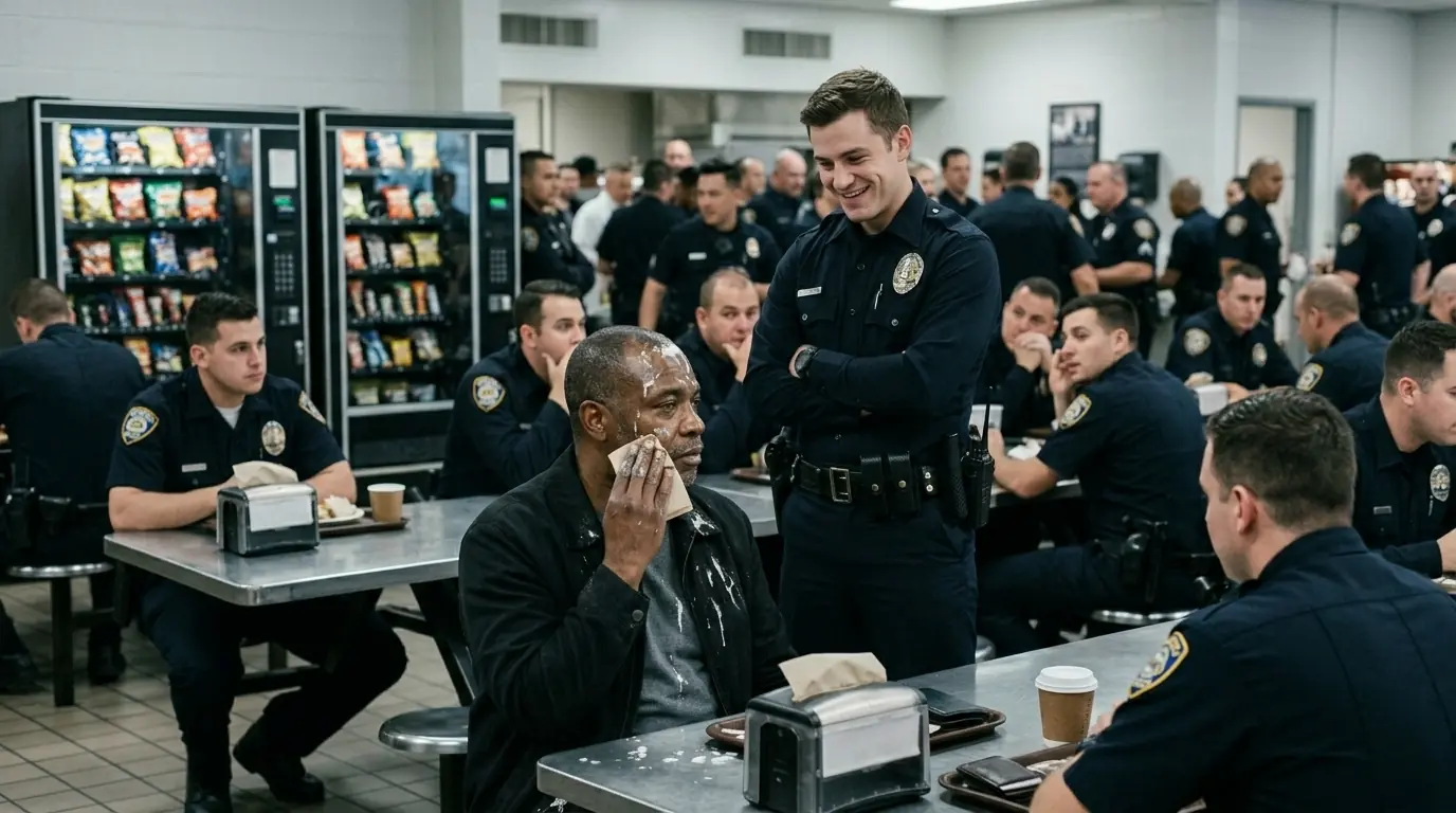 They Humiliated a Quiet Black Man in the Precinct Cafeteria — The Next Morning, He Walked In..