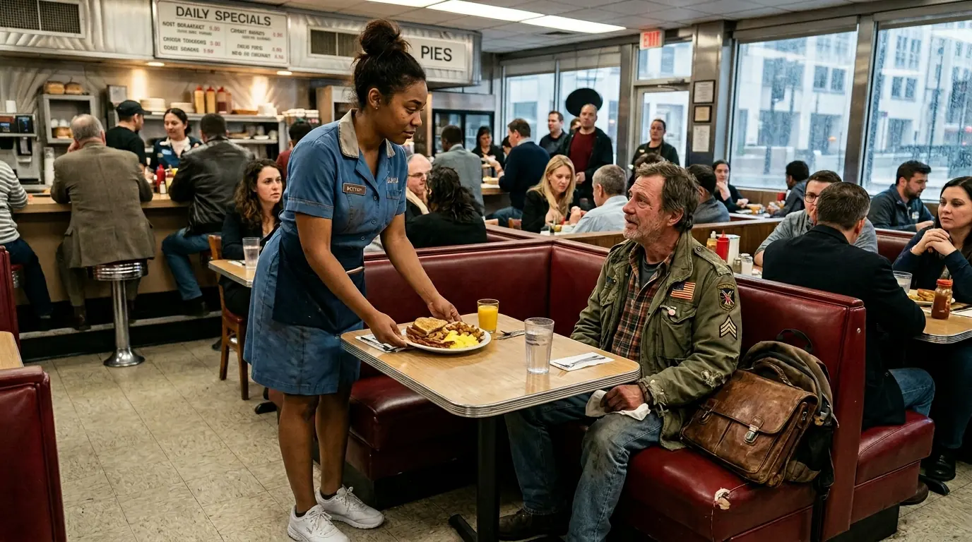 Waitress Fired for Defending Homeless Man From Manager — Next Day, That Man Arrived in Rolls Royce