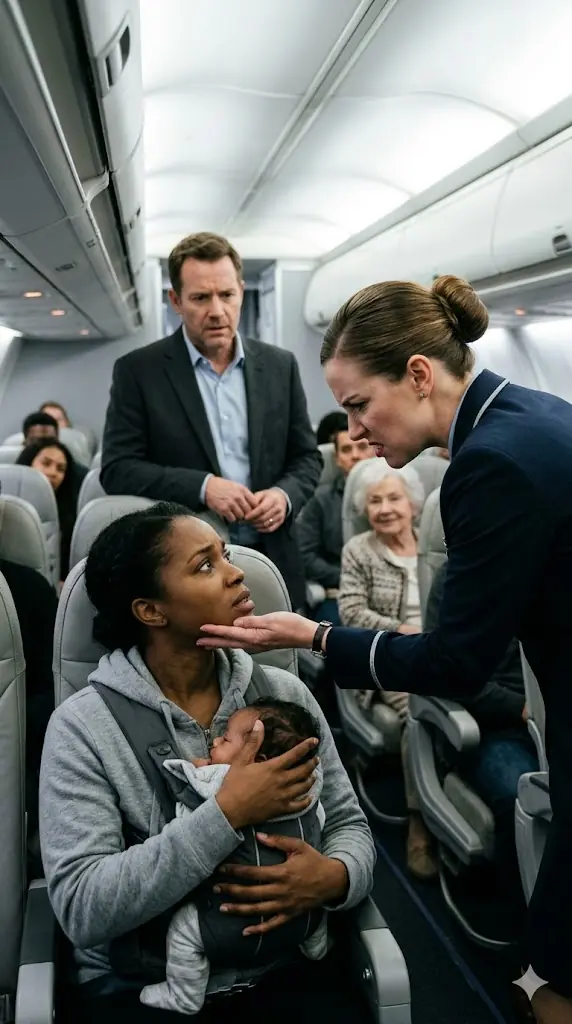 Flight Attendant Slapped Black Mom Holding Baby — Didn’t Know Her Husband Owned the Airline!