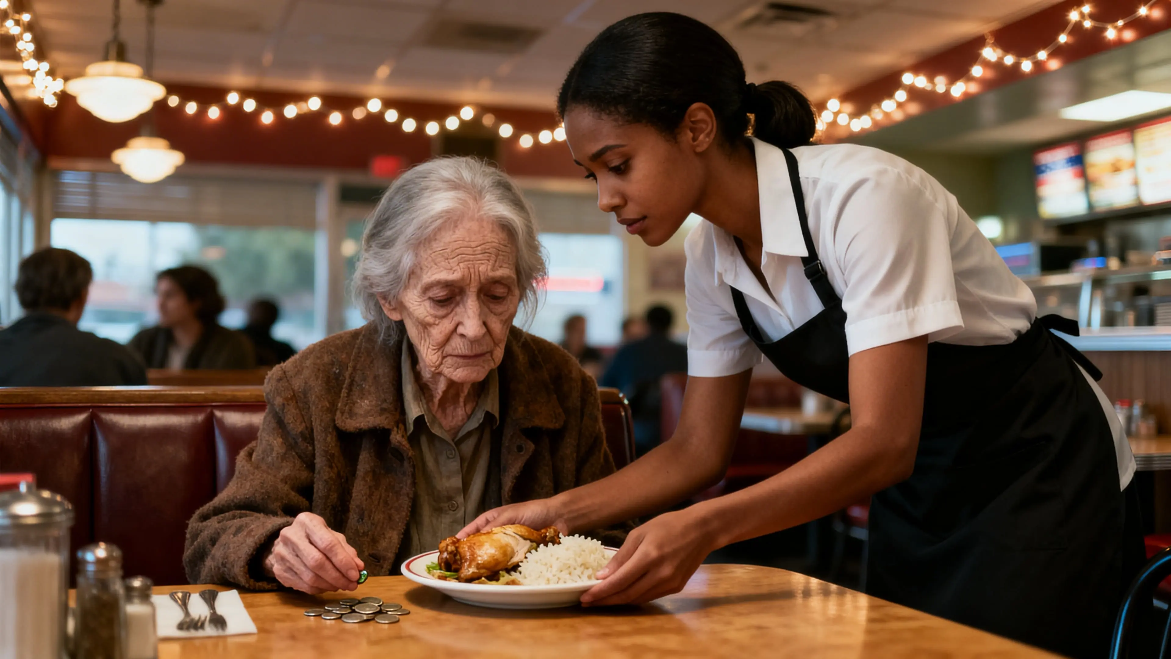 The Only Waitress Who Cared About The Old Woman — Then Everything Changed