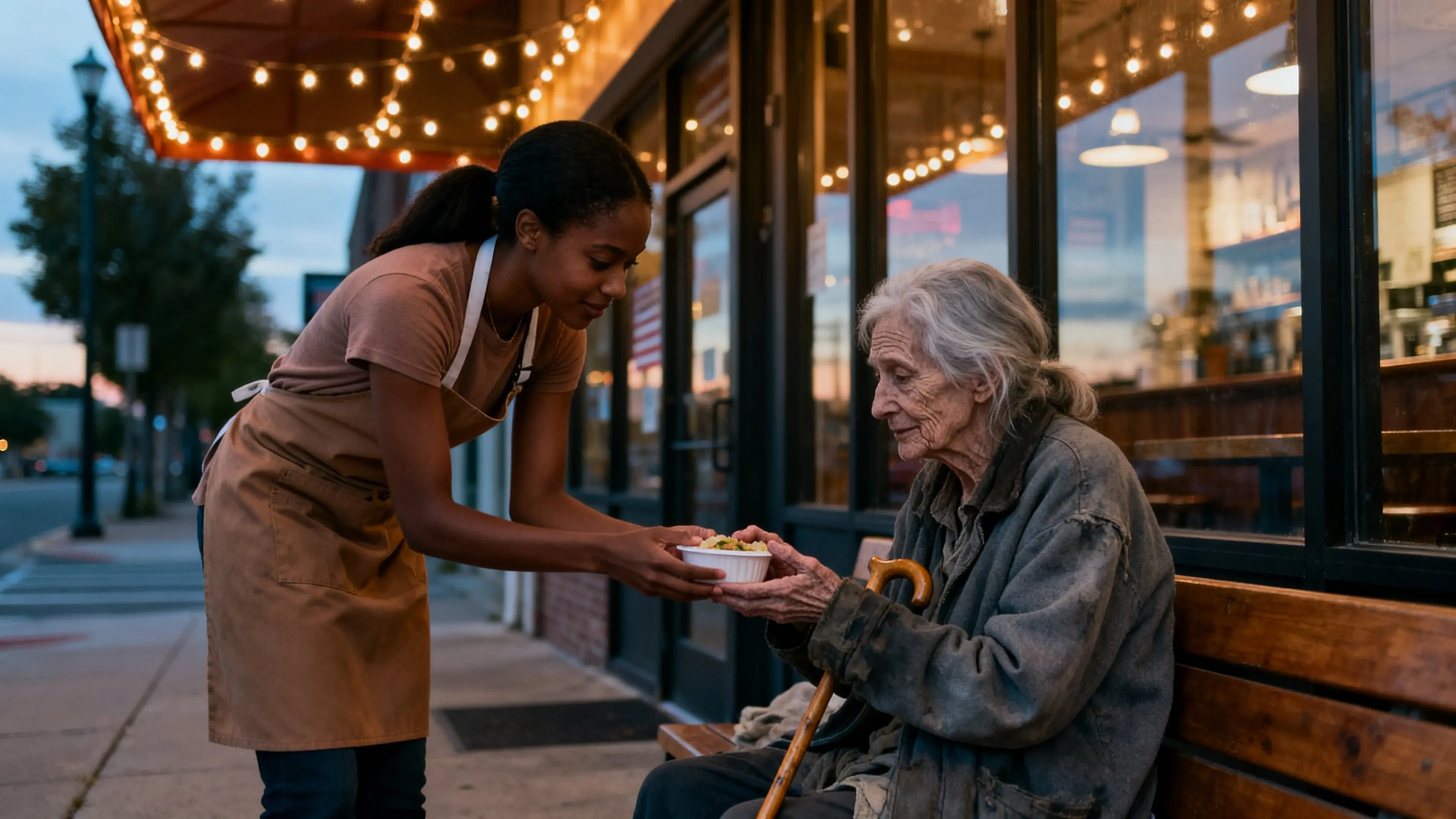 A Quiet Waitress Gave Everything — And Life Gave It Back Years Later