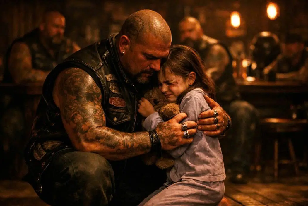 She Ran to a Biker Bar at Midnight — What Happened Next Brought a Cop to His Knees