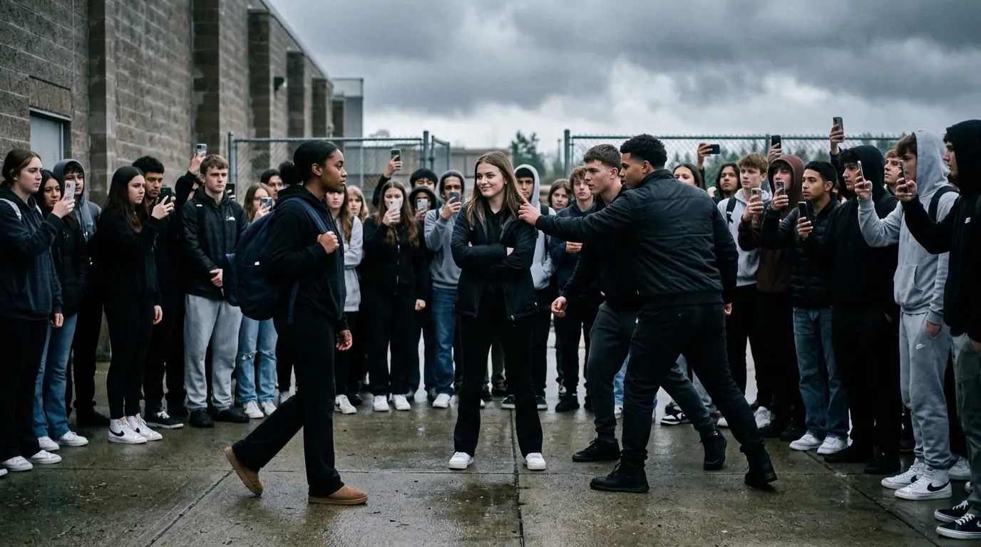 They thought the new girl would break in silence… until the whole school saw what she was hiding
