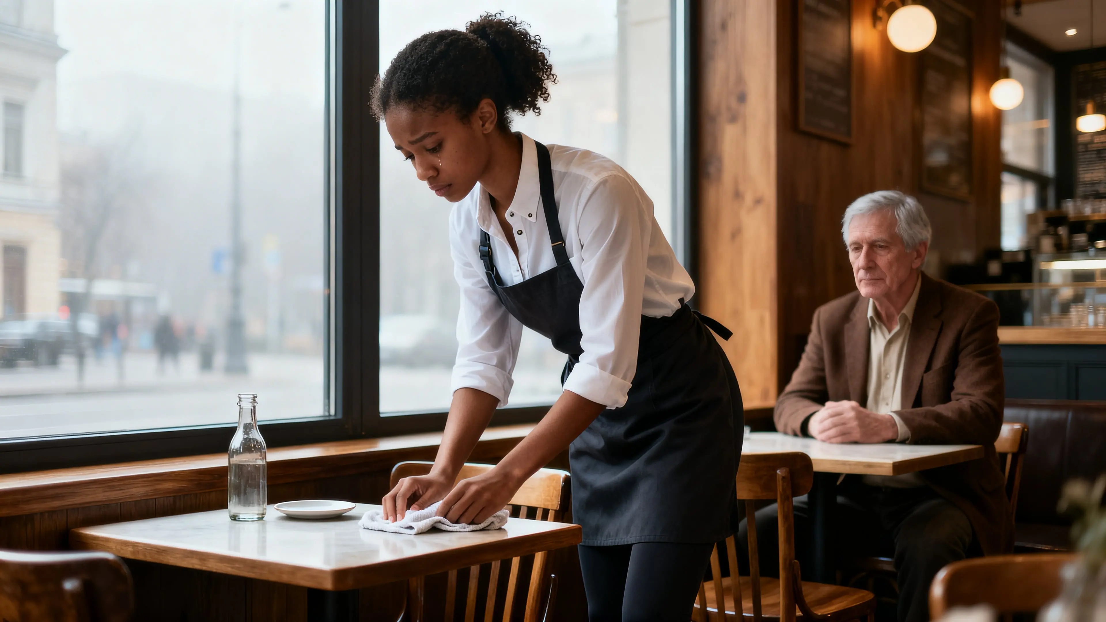 The Waitress Whispered A Prayer—And Someone Quietly Answered.