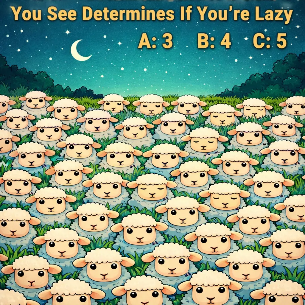 What You Notice First in This Sleeping Sheep Illusion Reveals Your Personality