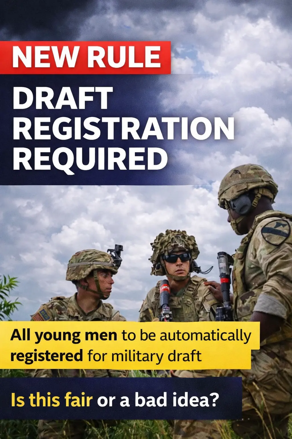 US to Automatically Register Men for Military Draft: What You Need to Know