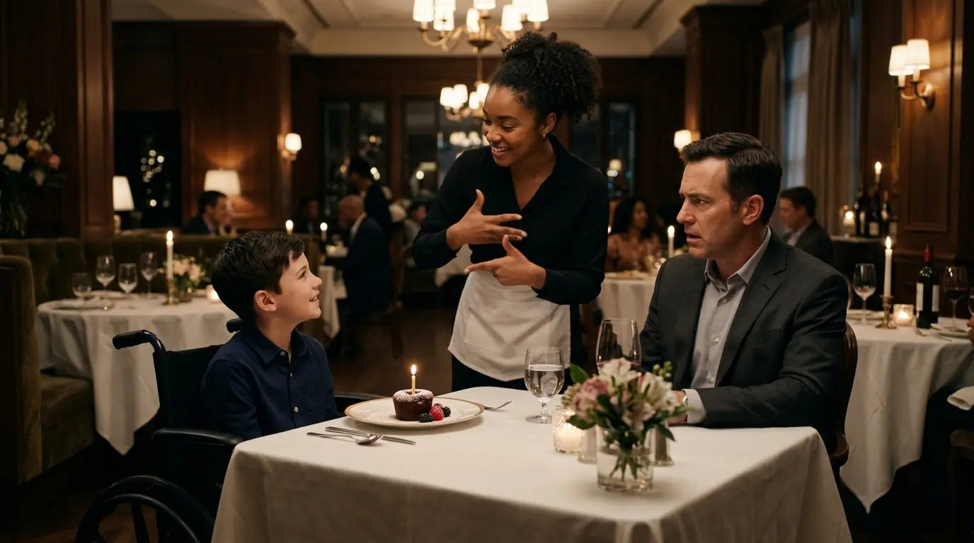 Everyone Ignored a Billionaire’s Deaf Son — Until a Waitress Used Sign Language