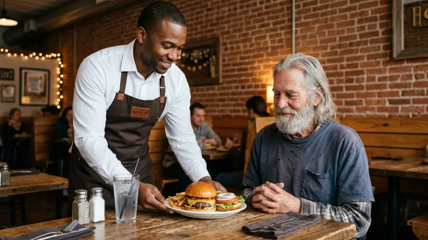 A Simple Hamburger For A Stranger — It Led To An Unexpected New Beginning.