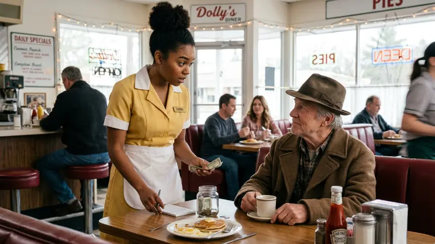 The $6 Tip Test - A Waitress's Answer Caused A Bllionaire To Rewrite His Will.