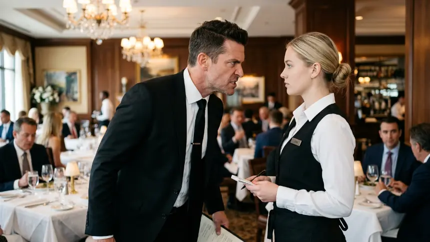 Billionaire Fires Waitress For Disrespect — Next Day His Bank Accounts Were Frozen Under Her Signature.