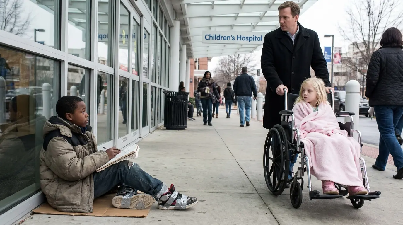 The Beggar Boy Said, ‘I Can Make Your Daughter Walk Again’ — The Millionaire Turned and Froze
