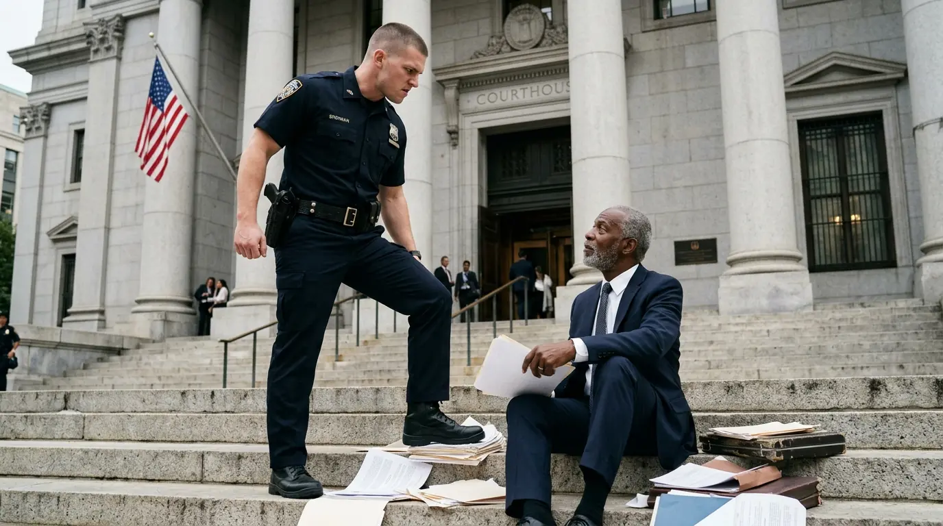 Police Arrested An Elderly Black Man For "Loitering" Outside The Courthouse — Not Know He's a Former Chief Justice