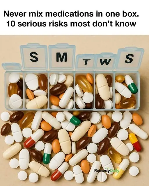 Mixing Your Medications in One Pill Box