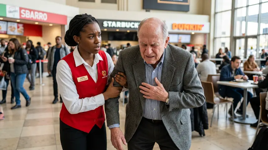 A Simple Waitress Missed Her Flight to Help an Old Man — Unaware He Was a Billionaire in Disguise
