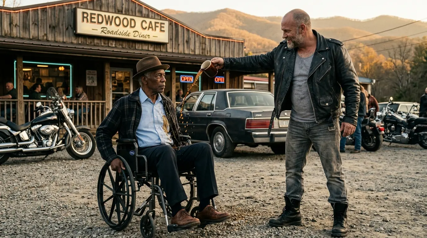 Bikers Bully a Disabled Black Man — They Freeze When He Makes One Phone Call