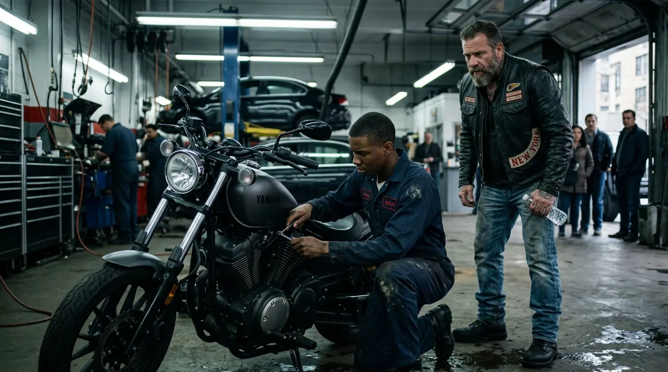 A Black Mechanic Fixes A HELL'S ANGEL's Bike And Gets Fired — Then The Biker Did Something Made Him Shocked