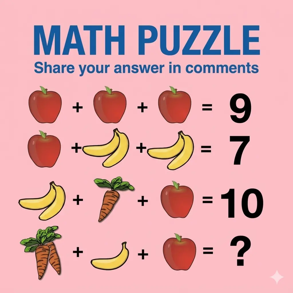 Solve the Viral Fruit Math Puzzle: Can You Crack the Code?