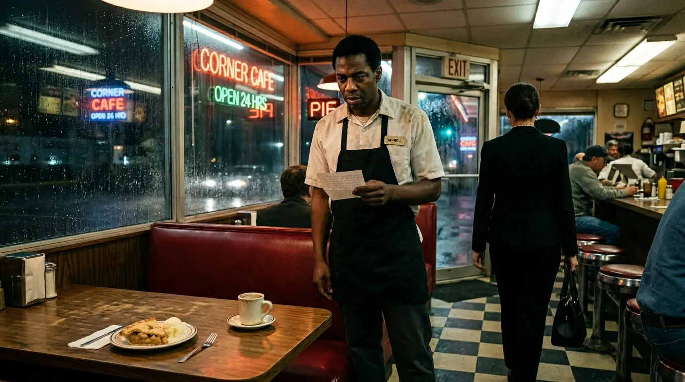 Billionaire Left a $0 Tip — But the Waiter Single Parent Found a Hidden Note Under the Plate