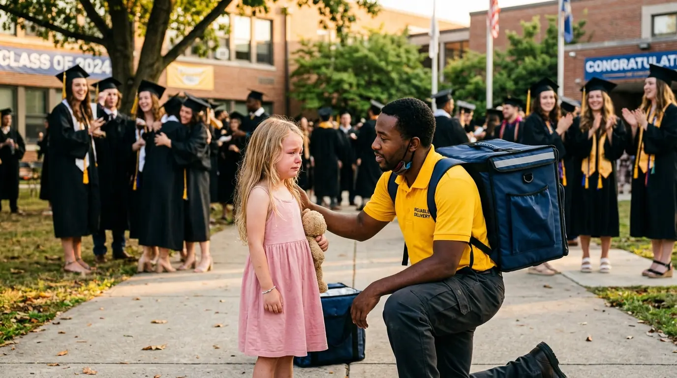 “PLEASE DON’T LEAVE ME !” A Rich Girl Begs a Poor Delivery Man — His Answer Was Stunned