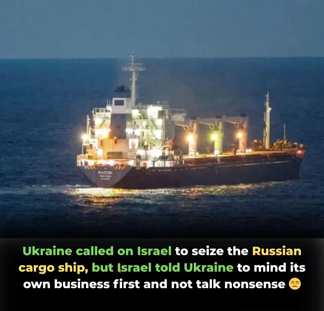 Ukraine Urges Israel to Act Against Russian Ships, Faces Sharp Response