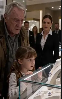 A quiet, expensive jewelry store filled with gold, diamonds, and silent wealthy customers.