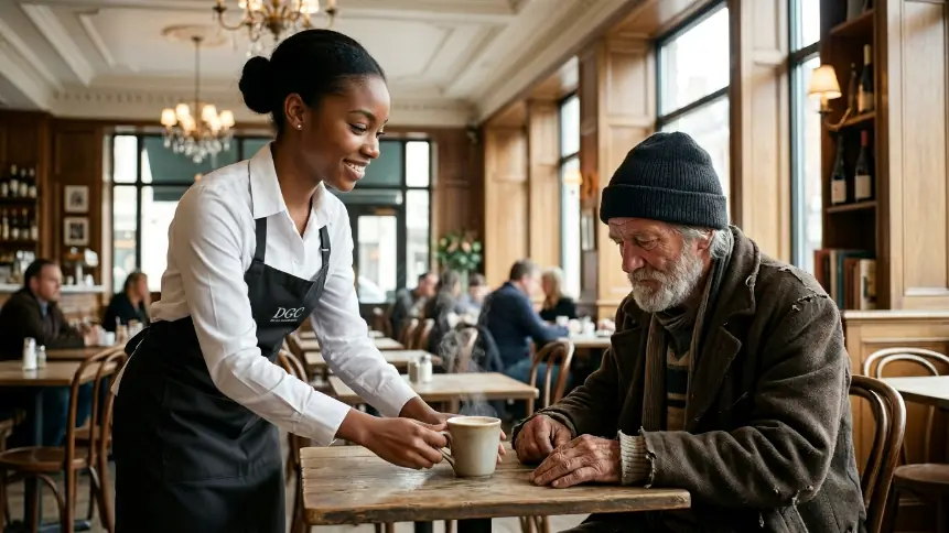 Waitress Helped a Poor Old Man - Until He Said: “I’m the Billionaire Owner Here”