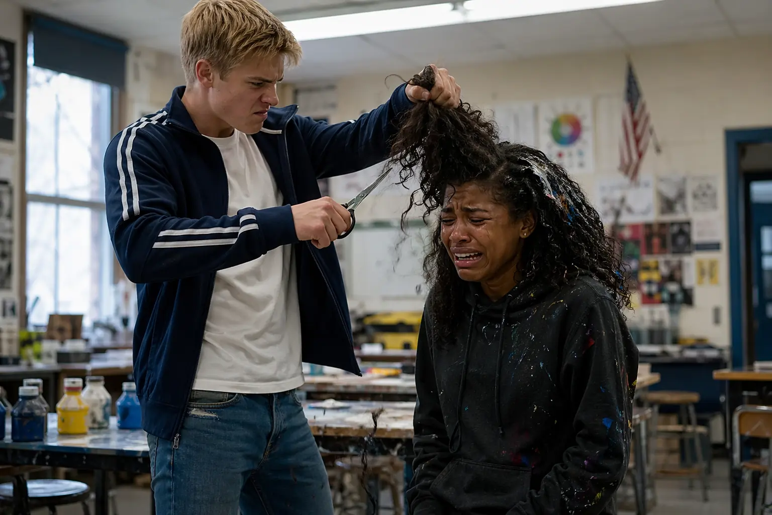 Bully Cuts The Wrong Black Girl’s Hair — Unaware Her 4-Star General Father Walked In