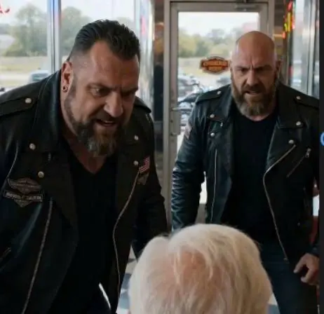 PART 2: “Look at him!” the biker leader roared.