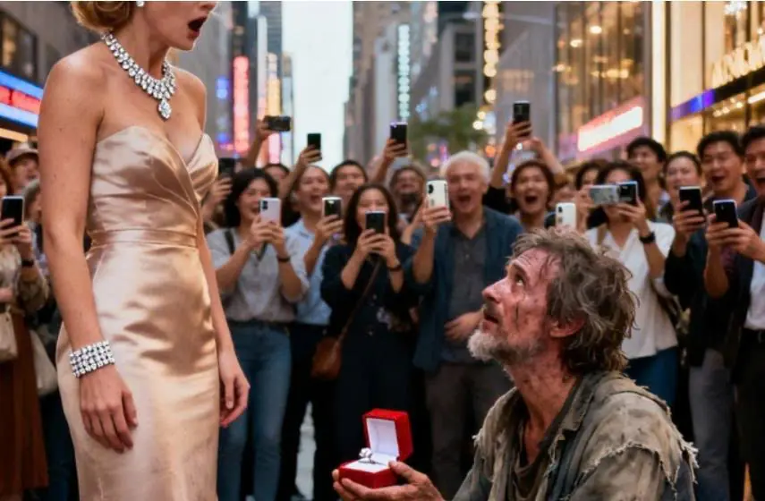 “Please, marry me,” a billionaire single mother begged a homeless man — but his condition left her stunned…