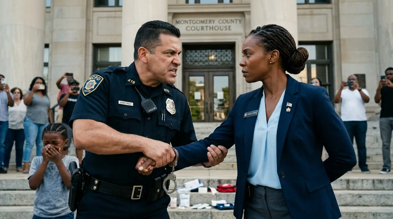 Cop Handcuffs Black Woman in Court — Until the General Pulled Out His Pentagon Badge