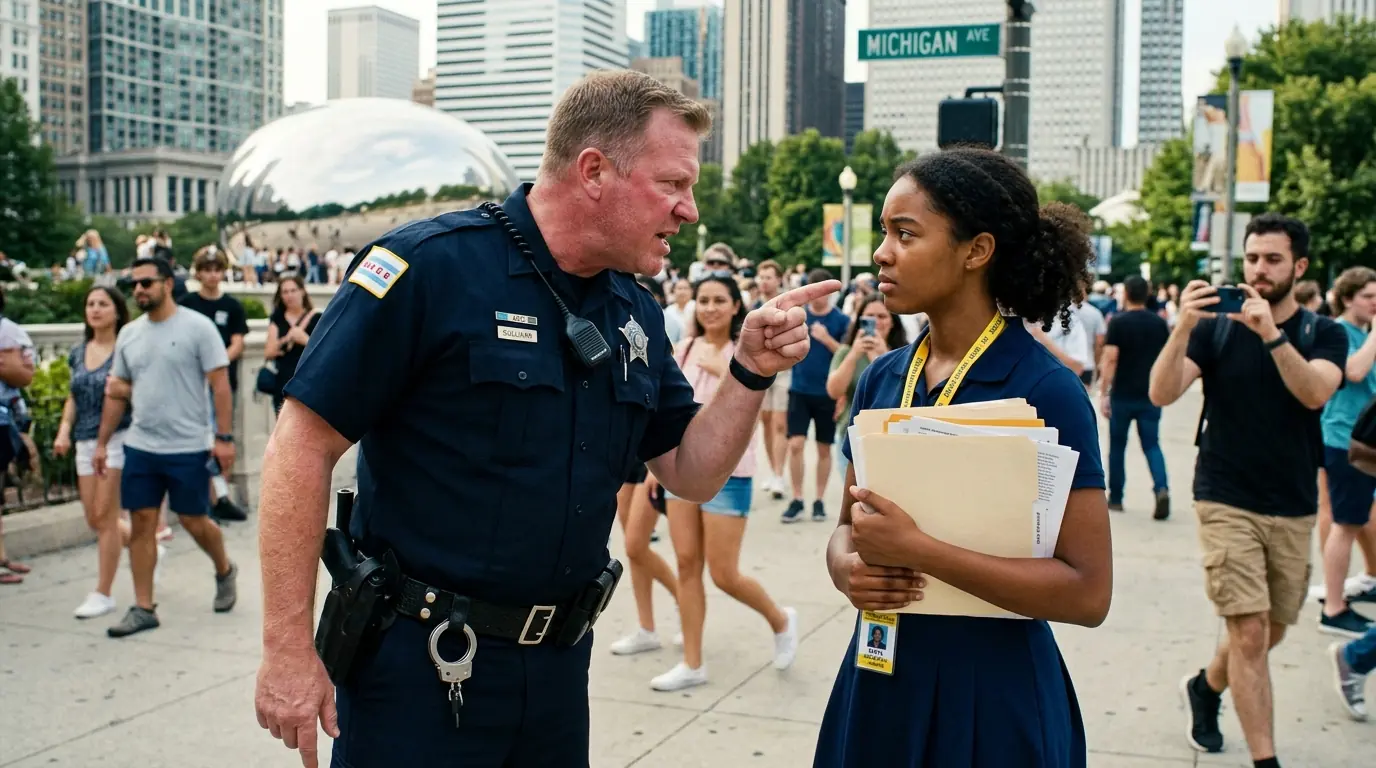 Cop Mocked Girl for Saying Her Mom’s in the FBI — Then She Showed Up in Uniform and Silence Fell