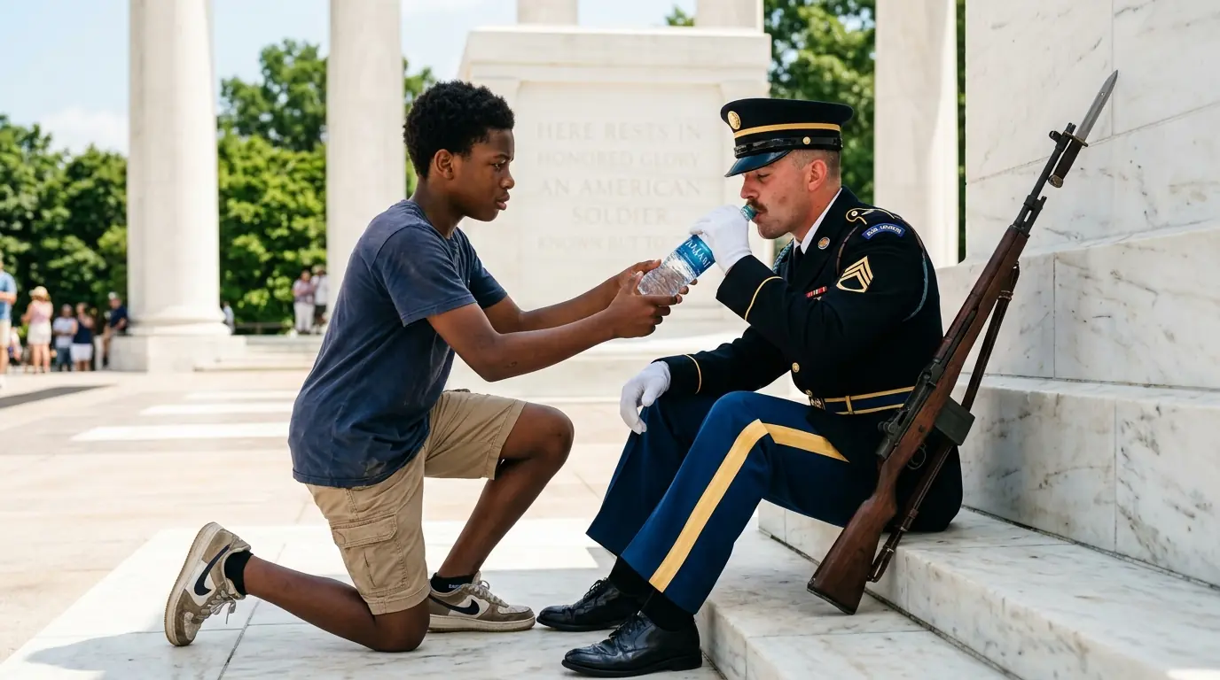 14-Year-Old Hero Saved Dying Guard at Arlington — Hours Later, 100 Marines Showed Up