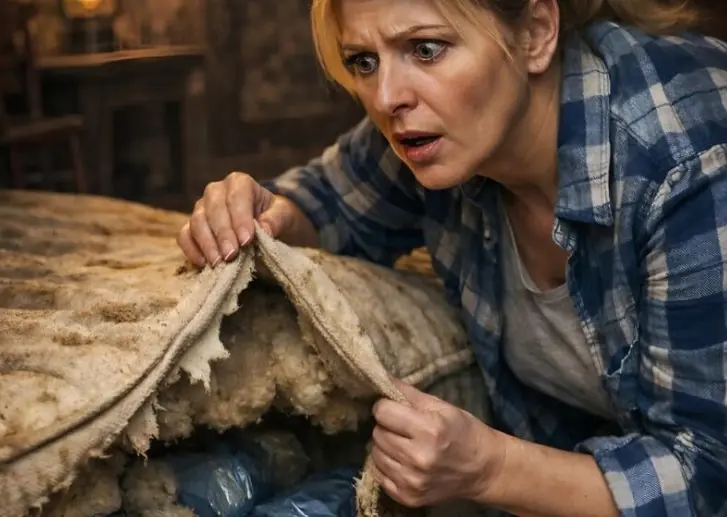 After the grandmother’s death, the relatives took all her belongings, and the granddaughter was left with only a dirty old mattress: but what she accidentally found inside became a real shock for her