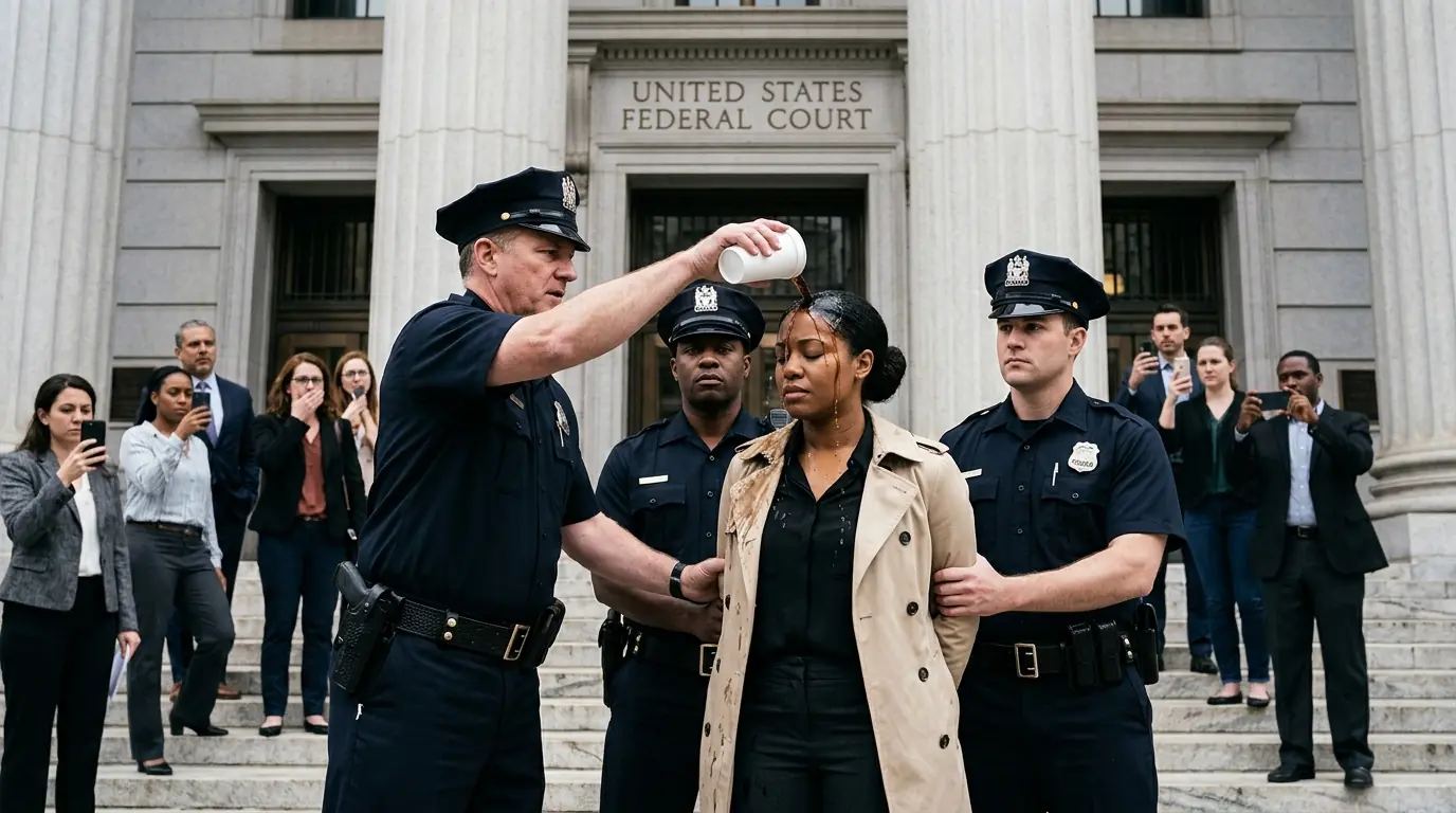 Cops Poured Coffee on a Black Woman Outside Court — Then Froze When He Took the Bench as Judge