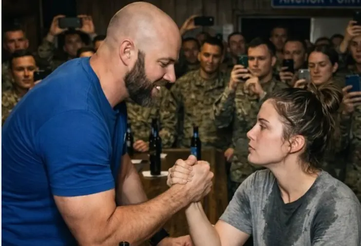 At a soldiers’ bar, a man deliberately poured water over me and then challenged me to test my strength in an arm-wrestling match.