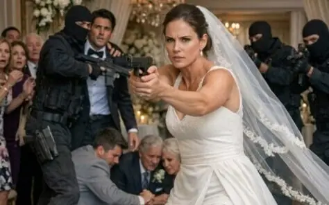 They mocked the billionaire’s bride—never imagining that everything they believed about her was wrong… until armed intruders burst into the wedding and dragged a long-buried secret into the open.