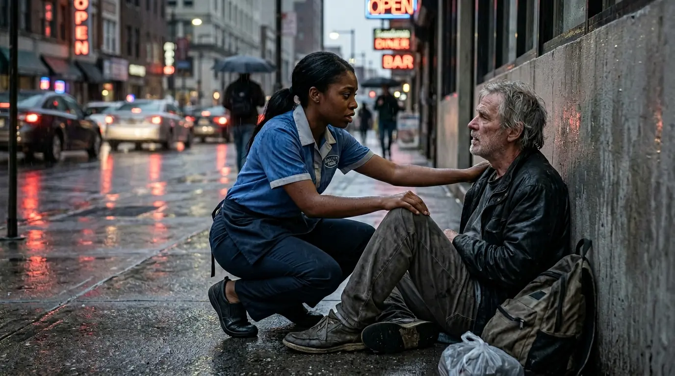 Black Waitress Rescued A Dying Man - Unaware He Is A Billionaire's Dad