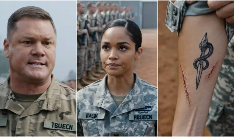 A Sergeant Tried to Humiliate Her in Front of the Entire Formation—Then She Showed Her Tattoo, and He Froze