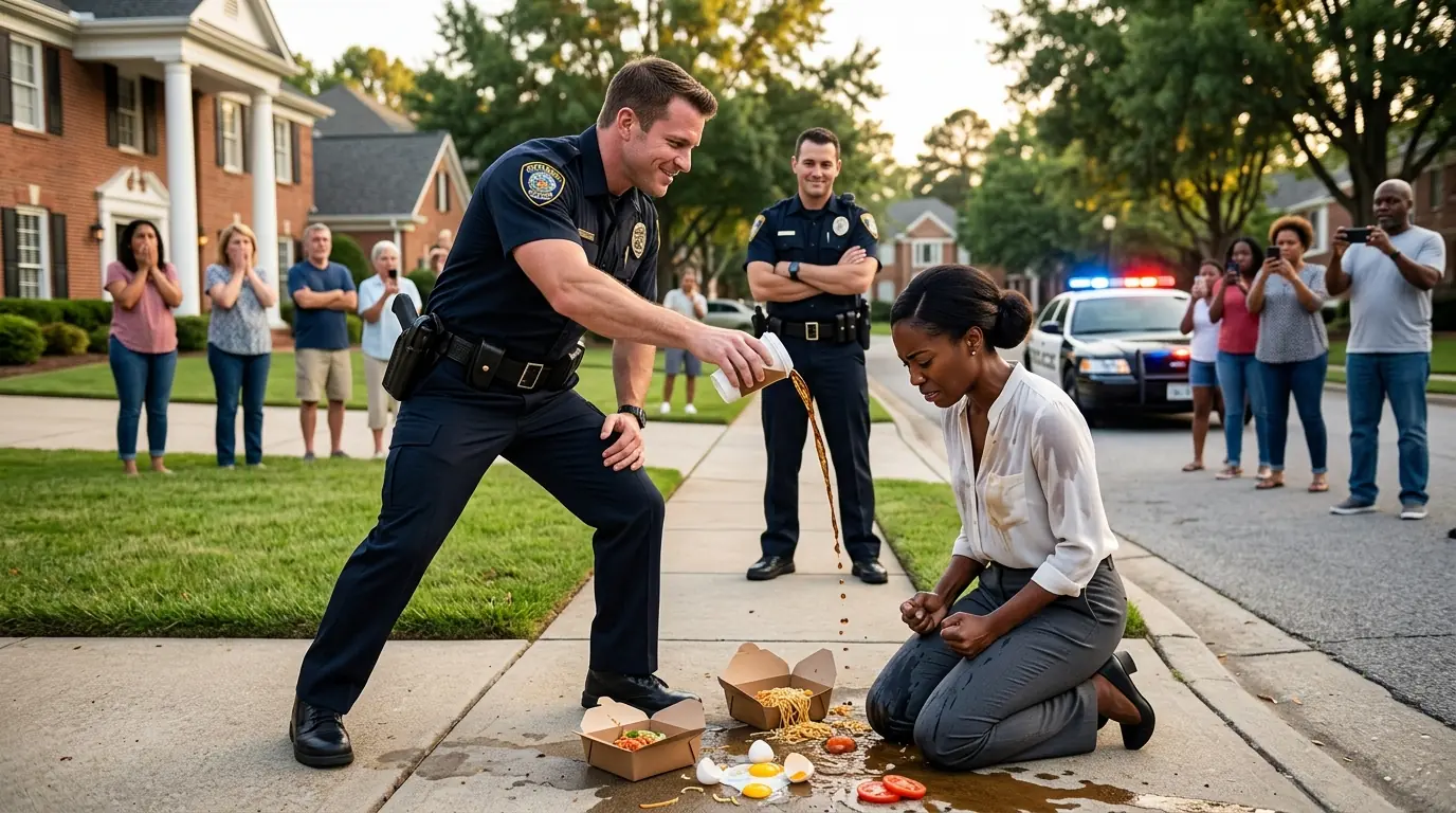 Cop Poured Drink on Black Woman in Her Driveway — Then, He Collapsed When Learning Who She Was