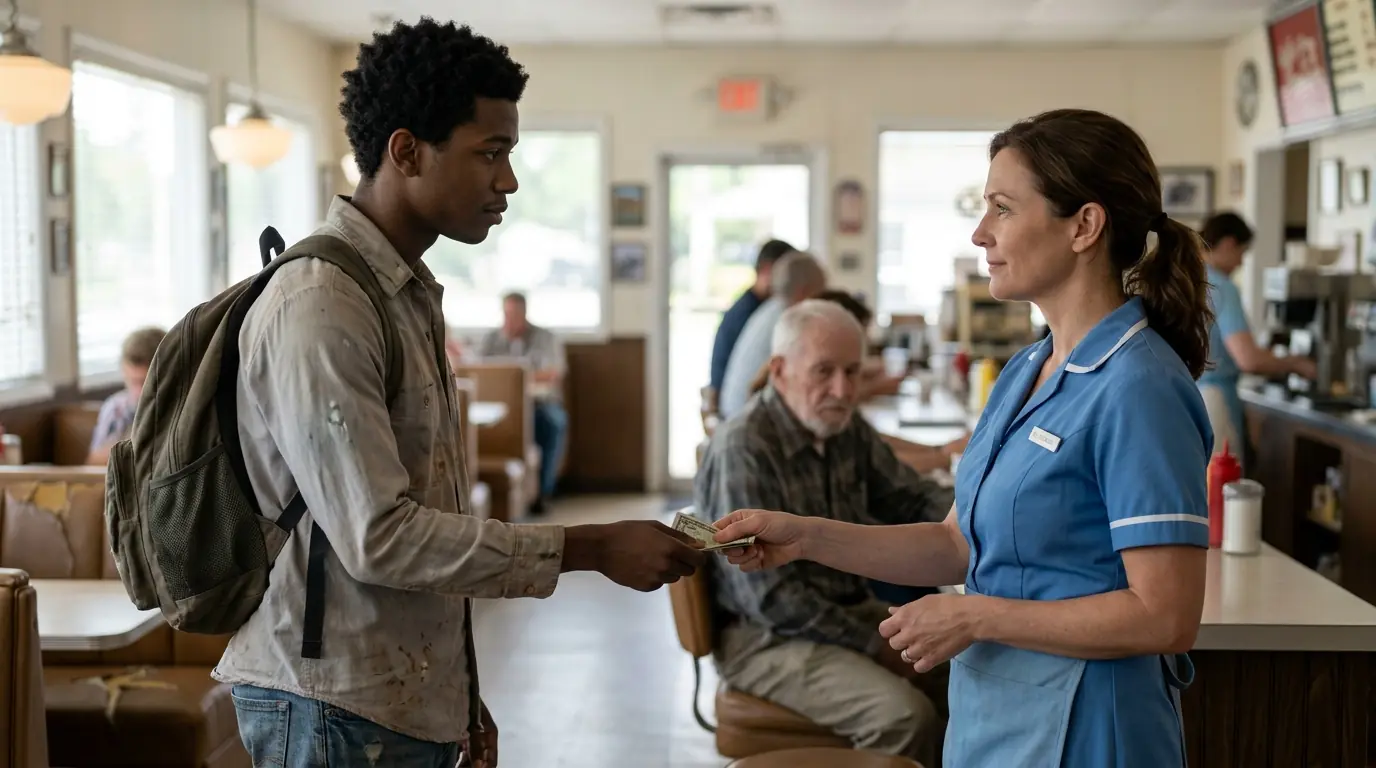 Broke Student Quietly Paid for Embarrassed Veteran's Bill — Next Day, His Life Changed Forever