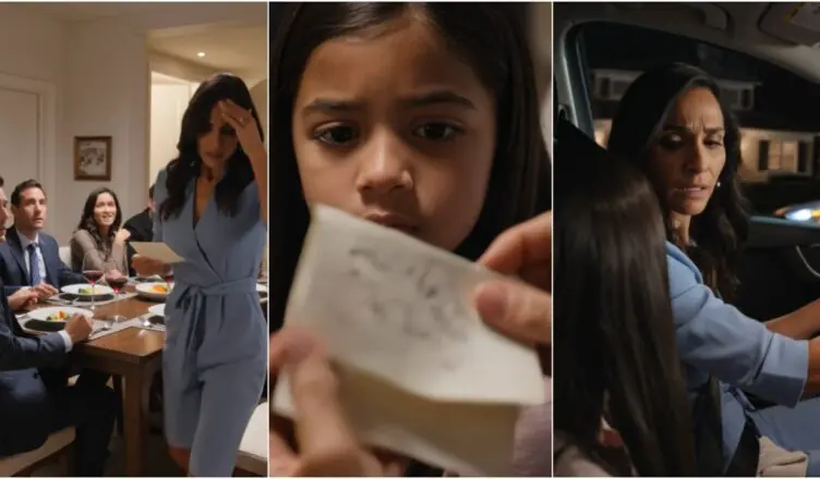 During Dinner, My Daughter Slipped Me a Note—“Pretend You’re Sick. Leave.”