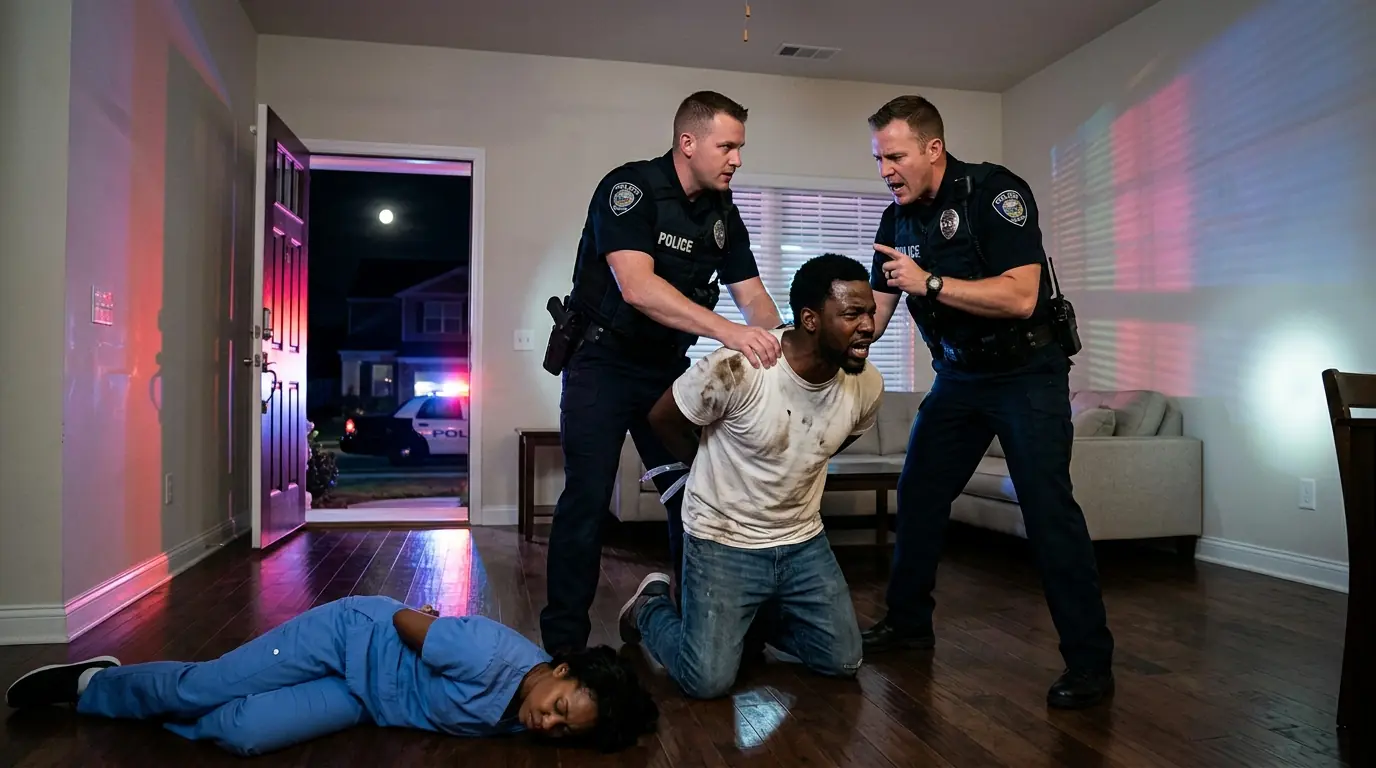 Cops Beat a Black Man’s Wife at Midnight — Then Froze When They Saw Her Husband’s Badge on the Wall