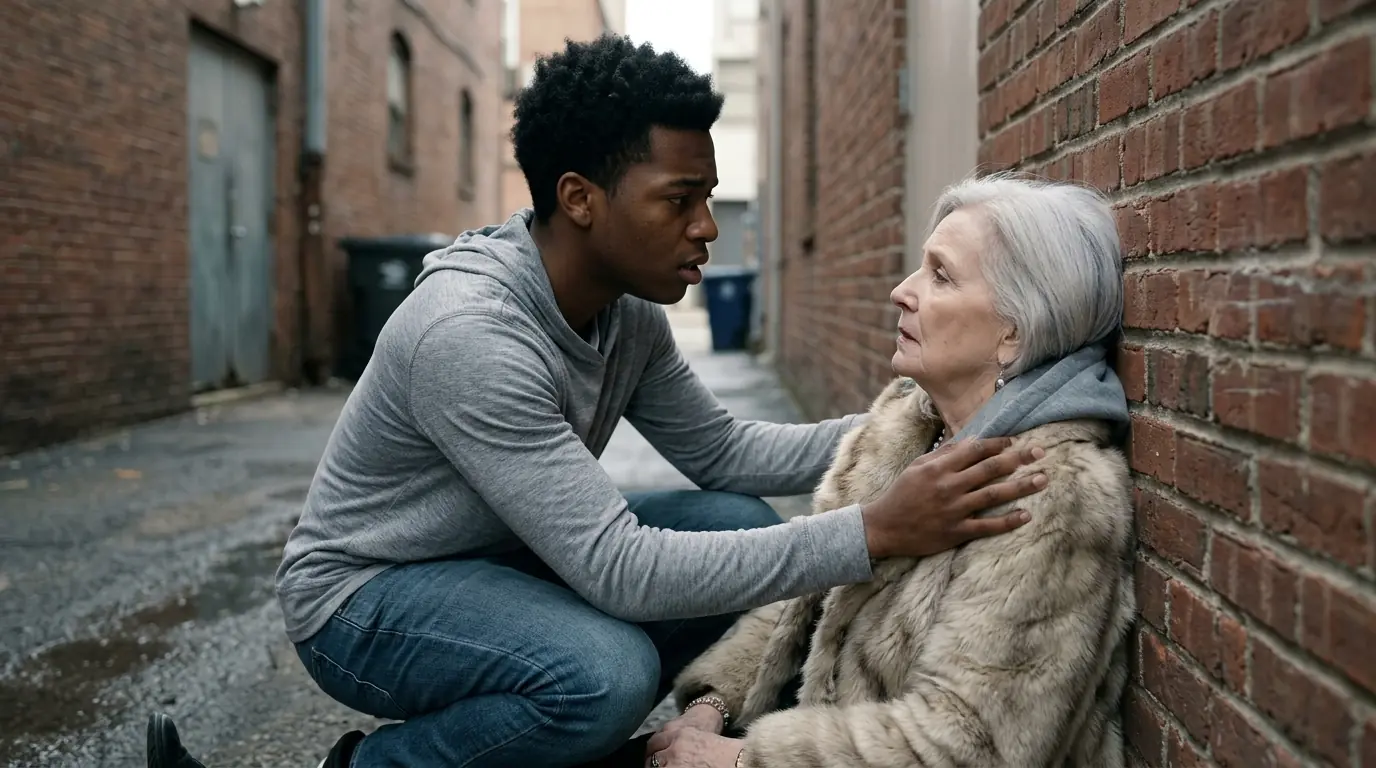 Homeless Boy Saves Billionaire's Elderly Mother — What Happened Next Will Make You Cry