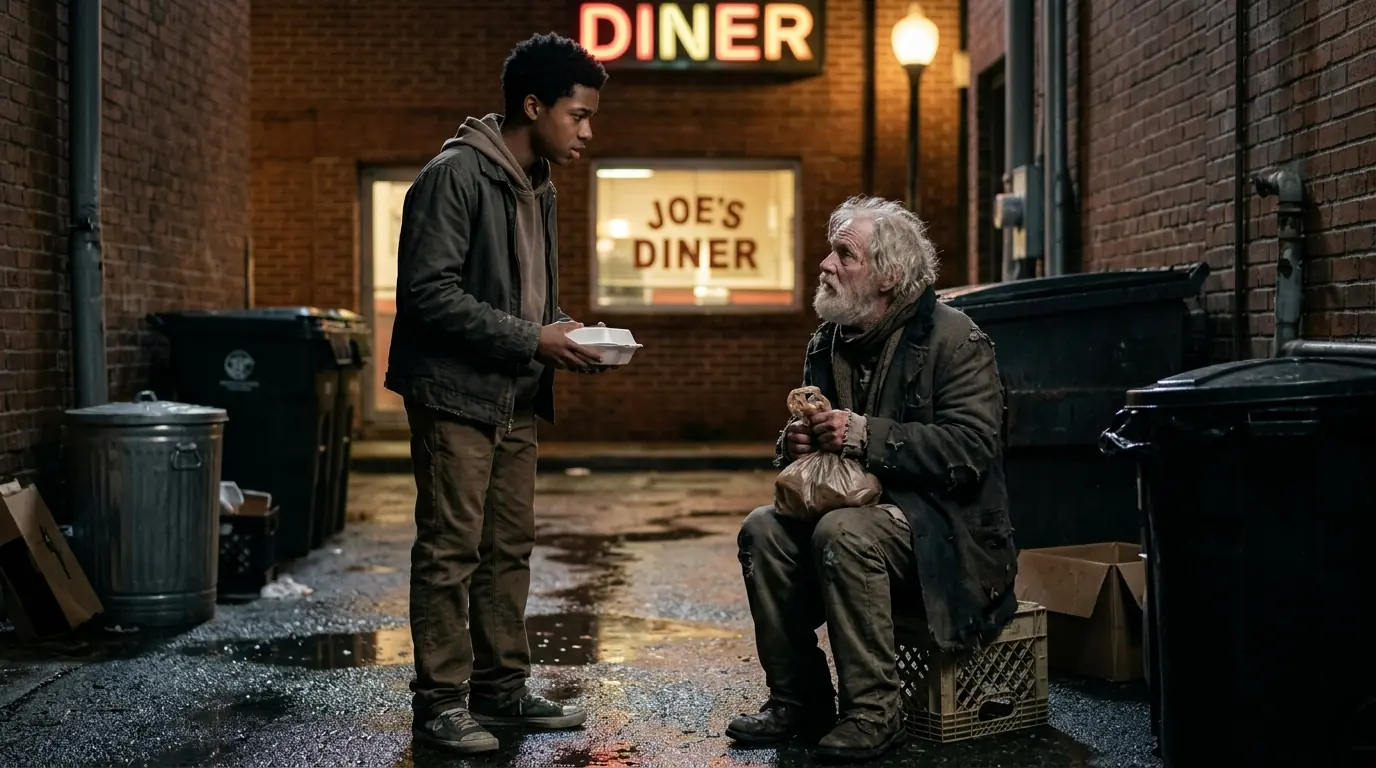 A Black Teen Helps an Old Man on a Cold Night — Days Later, a Millionaire Knocks on His Door