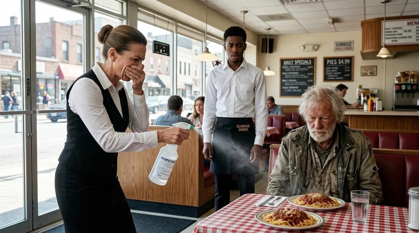 The Old Man Was Kicked Out Of The Restaurant By The Waiter -  Then His Assistant Bowed to Him in Public