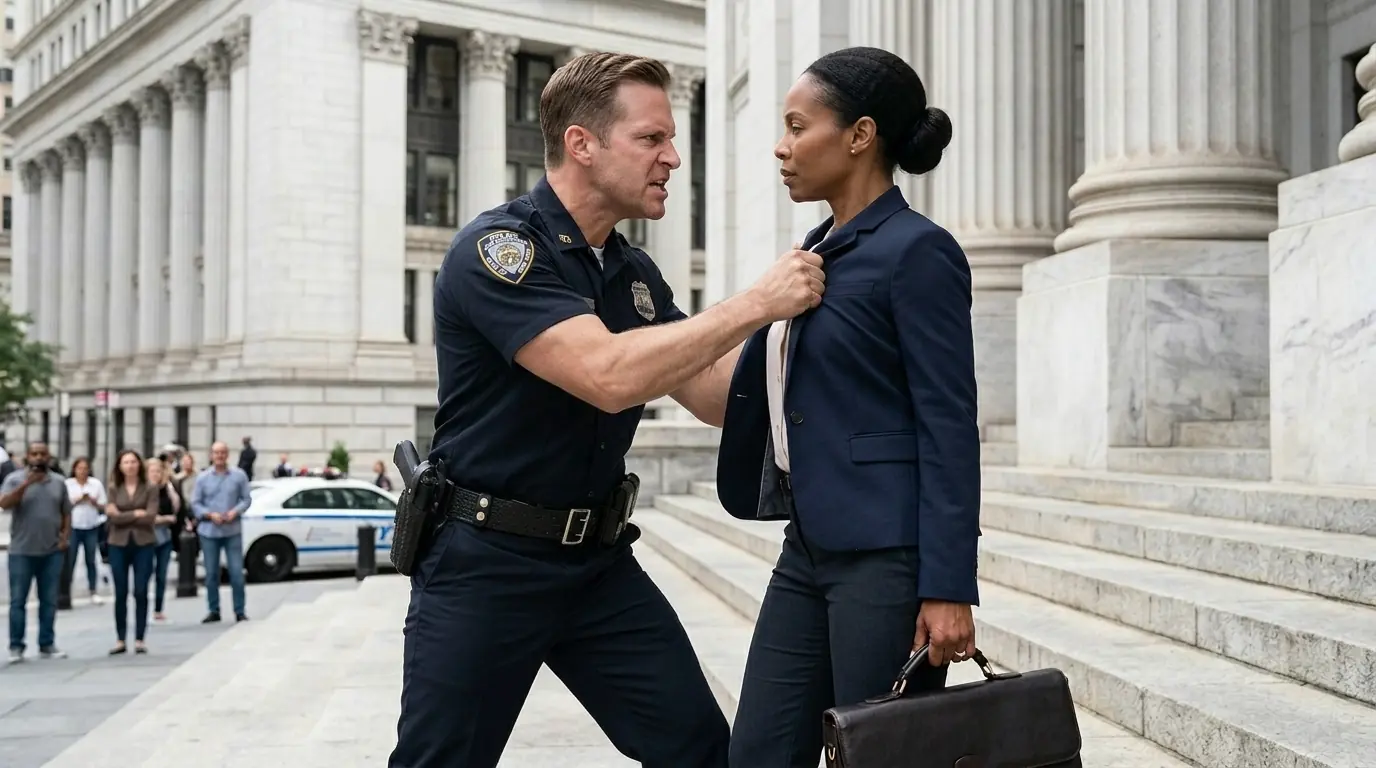 Cop Tore Black Woman’s Shirt Outside Court — Not Knowing She Was the Most Feared Judge in the State