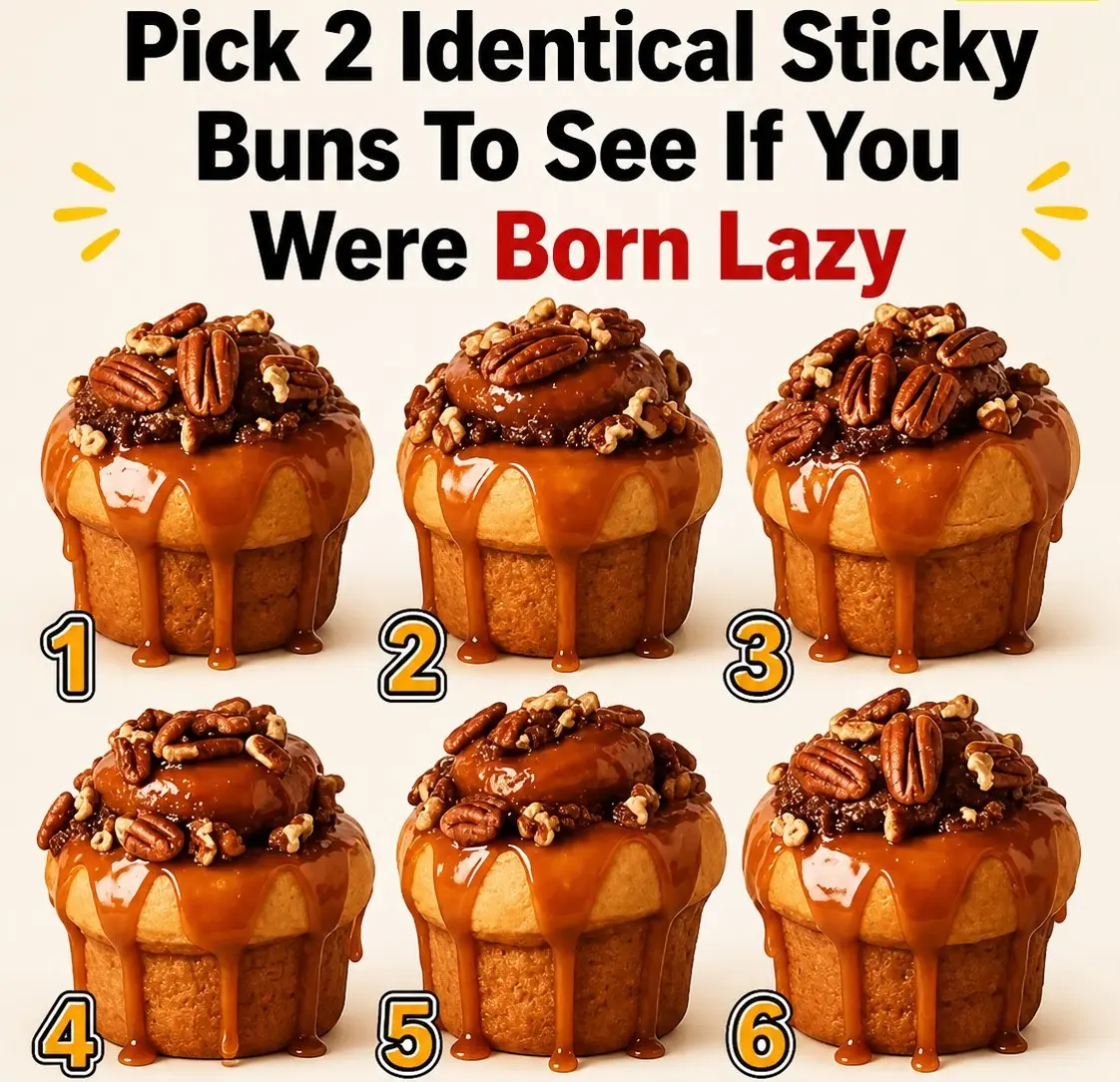 Can You Spot the Identical Sticky Buns? Test Your Eyes and Your Personality