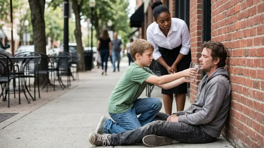 She Helped A Father And Son Who Were In Trouble — Which Cost Her Her Job That Same Day.